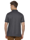 Monte Carlo MC Jaggard Charcoal Grey Polo T-Shirt for Men | Cotton Regular Fit Polo