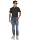 Monte Carlo Men's Charcoal Melange Plain Polo T-Shirt | Premium Half Sleeve Cotton Polo