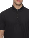 Monte Carlo Men's Dry Fit Black Polo T-Shirt | Premium Performance Half Sleeve Polo