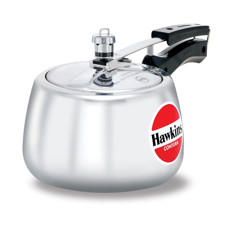 Hawkins 3 Litre Contura Pressure Cooker – Curved Body Design | Premium Corporate Kitchen Gift