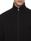 Monte Carlo Men's Black Fleece Jacket | Full Zip High Neck Winter Jacket