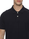 Monte Carlo Men's Navy Blue Plain Polo T-Shirt | Premium Half Sleeve Cotton Polo