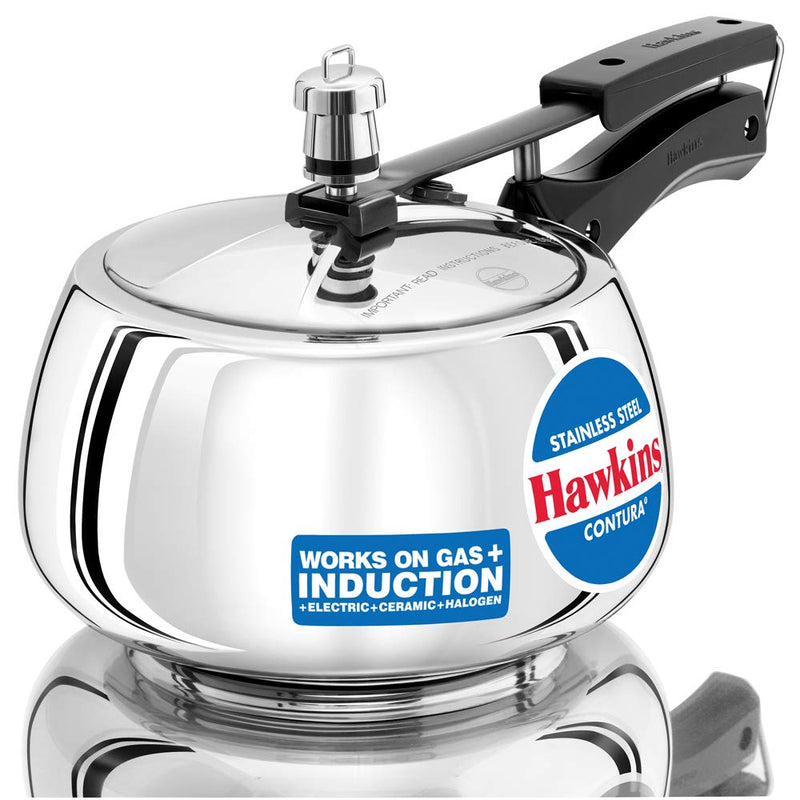 Hawkins 3 Litre Contura Pressure Cooker – Ergonomic Curved Design | Premium Corporate Kitchen Gift