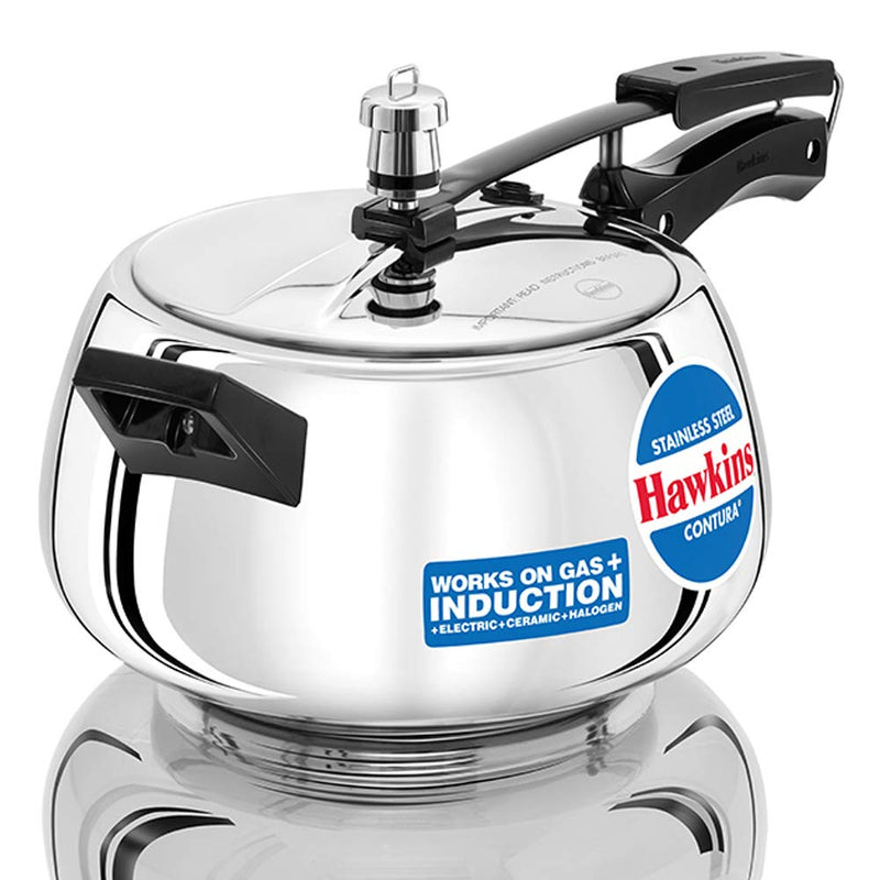 Hawkins 5 Litre Contura Pressure Cooker – Curved Body Design | Premium Corporate Kitchen Gift