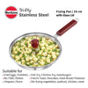 Hawkins Tri-Ply Stainless Steel Frying Pan 24 cm (3 mm) with Glass Lid – Induction Compatible | Premium Corporate Gift