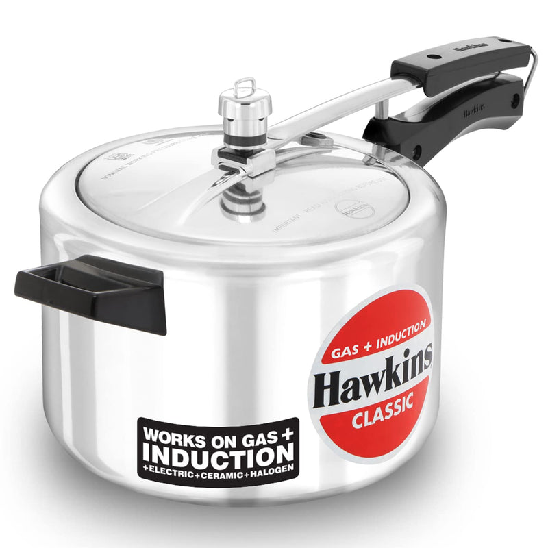 Hawkins 5 Litre Classic Pressure Cooker – Induction Compatible Aluminium Cookware | Premium Corporate Kitchen Gift