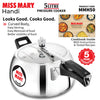 Miss Mary Handi Pressure Cooker 3 Litre Silver (MMH30) – Durable Aluminium Cookware | Corporate Gift Essential