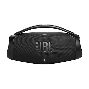 JBL Boombox 3 Wi-Fi, Wireless Portable Bluetooth Speaker, 24H Playtime, Deepest Bass, Built-in Powerbank, Wi-Fi with AirPlay, Alexa Multi-Room, Chromecast Built-in™, PartyBoost, IP67, App (Black)