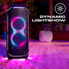 JBL Partybox Ultimate, Dynamic Lightshow, Party Pad, Wi-Fi & Bluetooth Connectivity, Dual Mic with Guitar Inputs, Pro Sound, Ipx4 Splashproof, Self Tuning, One App (Black)