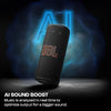 JBL Grip Wireless Portable Bluetooth Speaker, JBL Pro Sound with AI Sound Boost, IP68 Waterproof/Dustproof, Ambient Light, Upto 14H Playtime, Auracast Multi-Speaker Connection, Black
