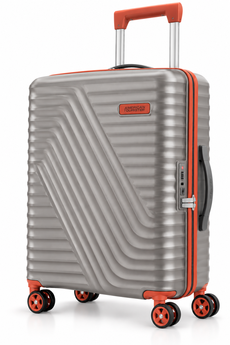 American Tourister Astraforge 67cm Medium Trolley Bag – Polycarbonate Hard Shell Luggage, 8 Wheels