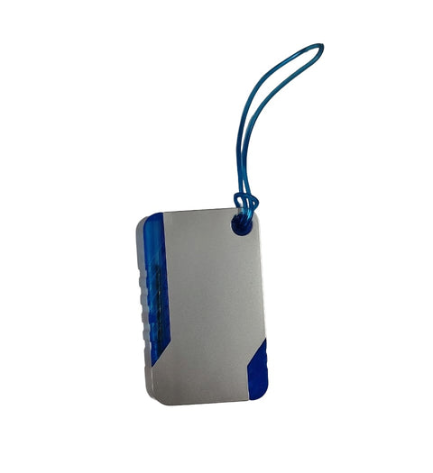 2-in-1 Aluminium Luggage Tag with Mini Ball Pen | Travel Bag Tag for Suitcase & Corporate Gifts