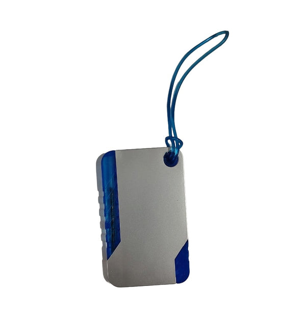2-in-1 Aluminium Luggage Tag with Mini Ball Pen | Travel Bag Tag for Suitcase & Corporate Gifts