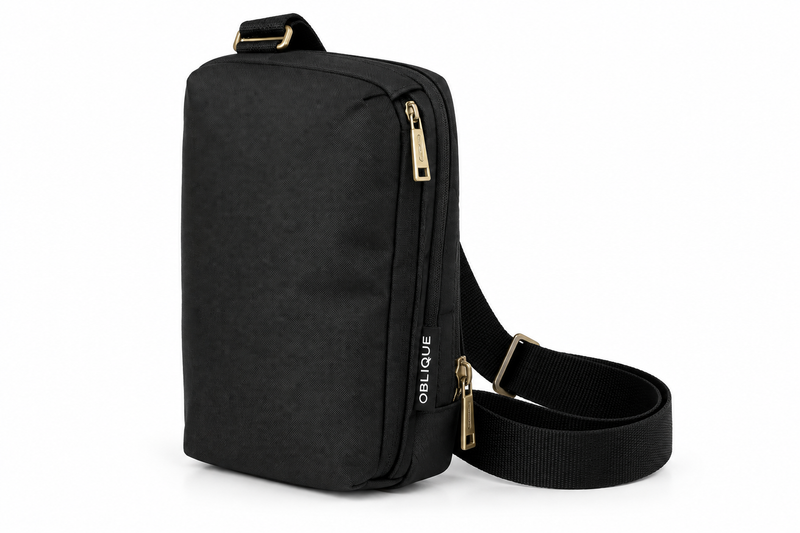 OBLIQUE AMIGO Spacious Sling Bag | Water Resistant Crossbody Travel Organizer