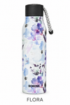 Borosil Aquasoul 600 ML Vacuum Insulated Stainless Steel Water Bottle – Flora, Black, Slate, Vibrant & Tropical