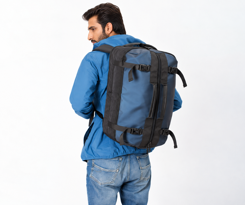 AVENGER 16 Inch Convertible Laptop Backpack & Duffle Bag – Premium Polyester Travel Backpack with Multiple Compartments, Laptop Sleeve & Trolley Strap