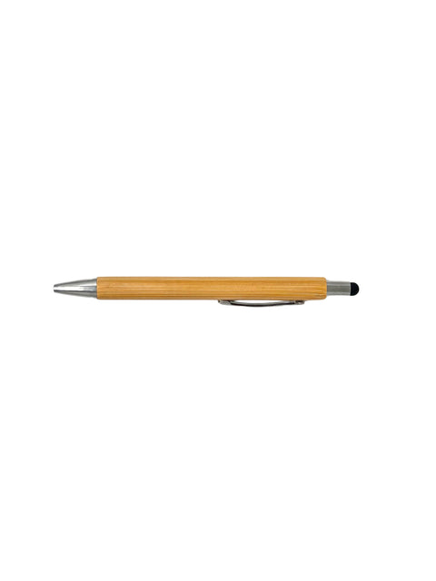 Bamboo Stylus Ballpoint Pen with Touchscreen Tip