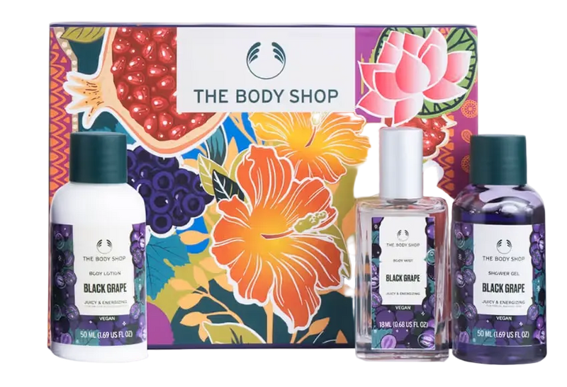 The Body Shop Black Grape Mini Gift Set – Shower Gel, Body Lotion & Body Mist