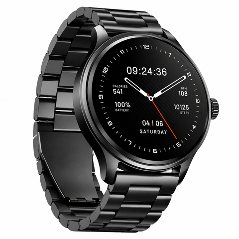 boAt Lunar Orbit 2 Active Smartwatch – Black, Round Display, Premium Design, Fitness and Health Tracking Smart Watch