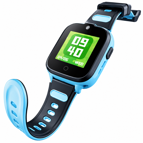 boAt Sailor Nav Kids Smartwatch – Sky Blue, GPS Tracking, 4G Connectivity, Voice and Video Calling, SOS Alerts, Geo-Fencing and Parental Controls