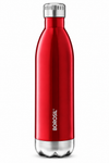 Borosil Bolt Vacuum Insulated Stainless Steel Bottle – Stainless Steel, Trans Bolt Blue & Trans Bolt Red, 350 ML, 500 ML, 750 ML & 1 L