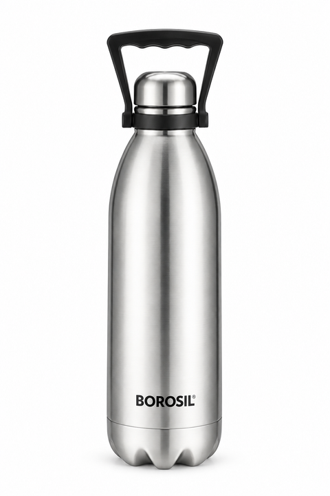 Borosil Bolt Vacuum Insulated Stainless Steel Bottle – 1.5 L & 1.8 L
