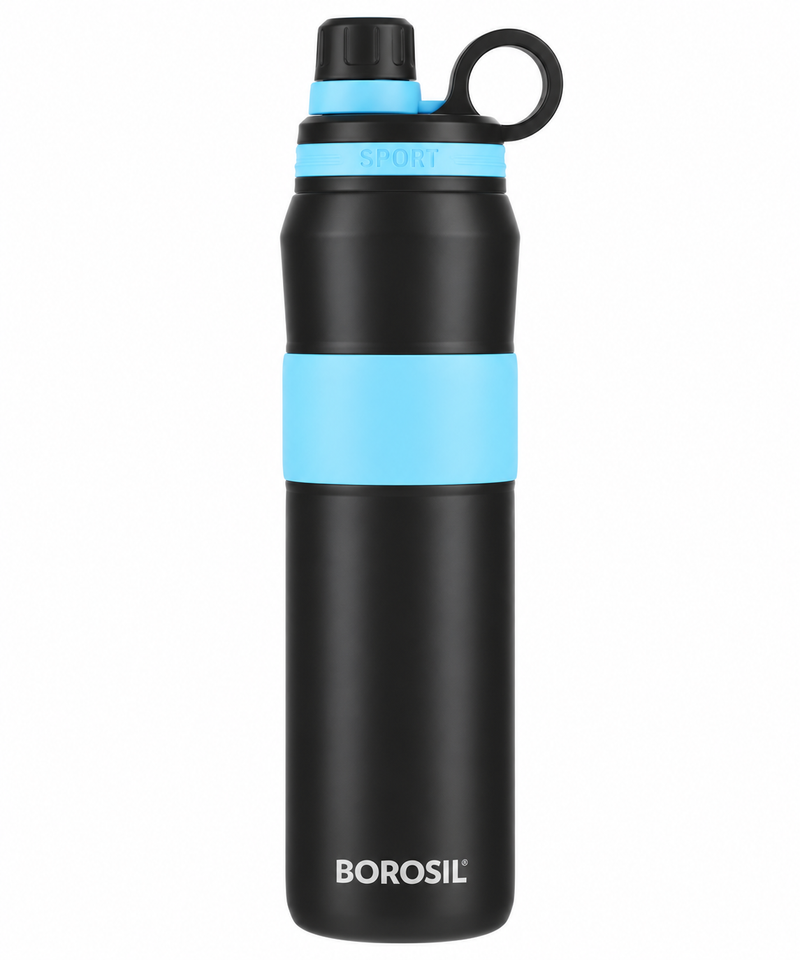 Borosil Thirst Burst 800 ML Vacuum Insulated Stainless Steel Water Bottle – Arctic, Sunflower, Lavender, Fuchsia & Steel