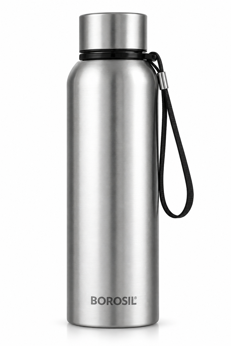 Borosil Trek 700 ML Vacuum Insulated Stainless Steel Water Bottle | SS 304 Double Wall Bottle