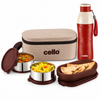 Cello Zion Meal Gift Set – Bite Buddy Lunch Box & Puro Cool X 600 Water Bottle | Corporate Gift Set