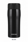 Borosil Cosmic 320 ML Vacuum Insulated Stainless Steel Bottle – Black & Champagne Gold