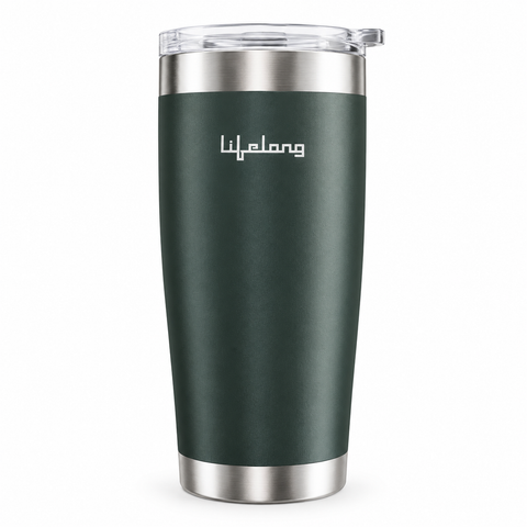 Lifelong LLTBR05 600ml Double-Walled Vacuum Insulated Tumbler | Stainless Steel Travel Cup for Hot & Cold Drinks