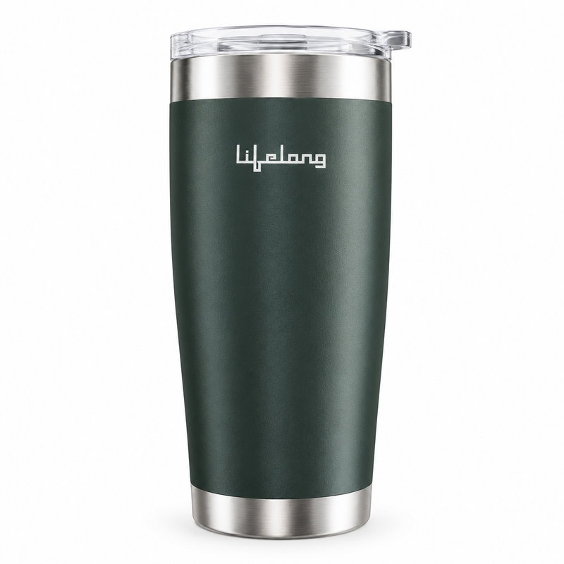 Lifelong LLTBR05 600ml Double-Walled Vacuum Insulated Tumbler | Stainless Steel Travel Cup for Hot & Cold Drinks