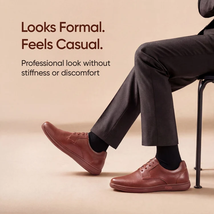 Frido Comfort Formal Shoes for Men – Lightweight Leather Office Shoes