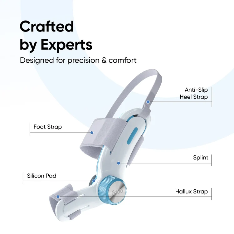 Frido Orthotics Bunion Corrector – Adjustable Big Toe Alignment Splint