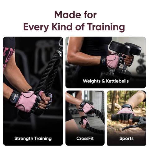 Frido Orthotics Comfort Gym Gloves – Padded Weightlifting & Workout Gloves