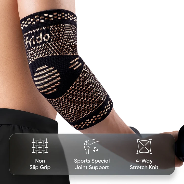 Frido Orthotics Sports Elbow Brace – Compression Elbow Support Sleeve