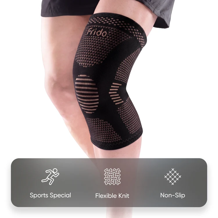 Frido Orthotics Sports Knee Cap Support – Compression Knee Sleeve