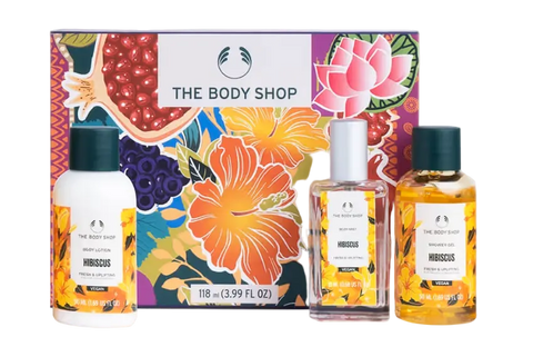 The Body Shop Hibiscus Mini Gift Set – Shower Gel, Body Lotion & Body Mist