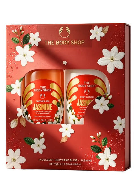 Blissful Bodycare Jasmine Gift Set – Shower Gel & Body Lotion 50ml Each
