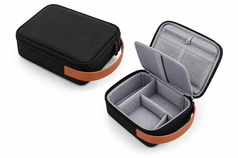 OBLIQUE JASPER Premium Tech Pouch | Water Resistant Travel Gadget Organizer