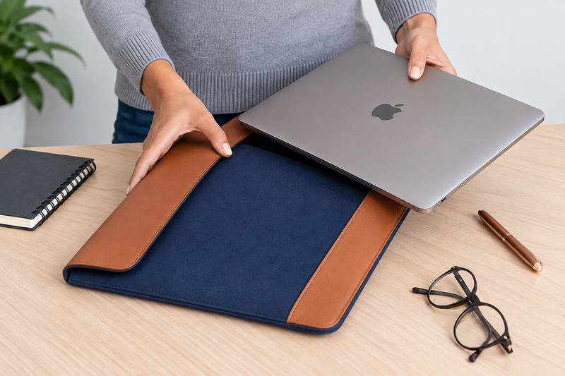 OBLIQUE LAPIDO Premium Laptop Sleeve | 14 Inch Laptop Cover & Protective Case