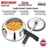 Miss Mary Handi Pressure Cooker 3 Litre Silver (MMH30) – Durable Aluminium Cookware | Corporate Gift Essential
