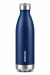 Borosil New Bolt Vacuum Insulated Stainless Steel Bottle – Black & Blue, 500 ML & 1 L