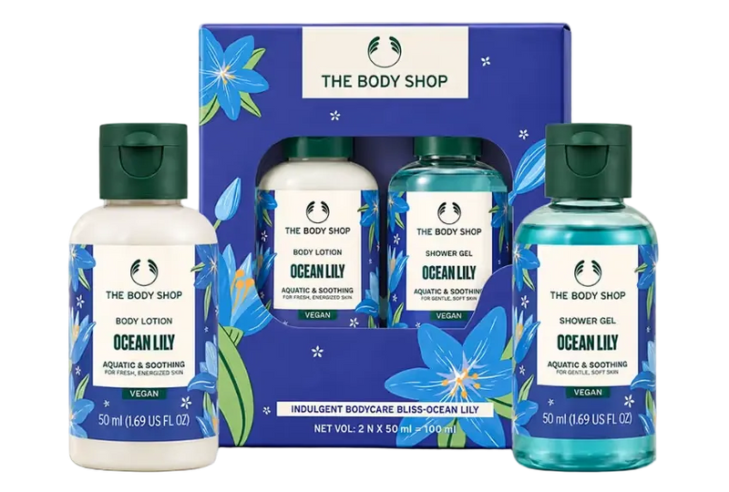 Aquatic Bodycare Ocean Lily Gift Set – Shower Gel & Body Lotion 50ml Each
