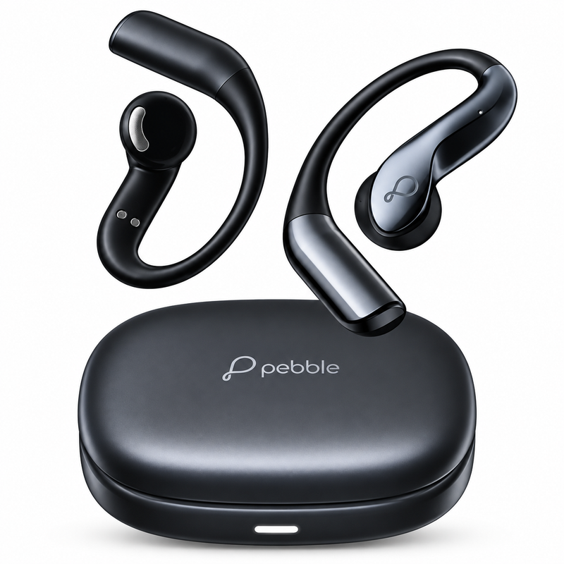 Pebble Openloop OWS Wireless Earbuds PTWE04 | Up to 50 Hours Playtime, 12mm Dynamic Drivers, ENC & Gaming Mode