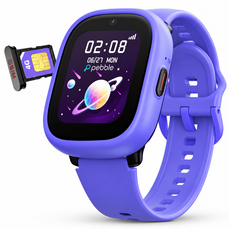 Pebble Junior Kids Smartwatch PFB84 | SIM Watch with Video Calling, Live Location Tracking & SOS