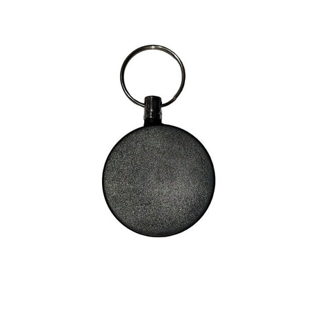 Retractable Badge Reel with Key Ring | Round ID Card Holder | Extendable Pull Reel