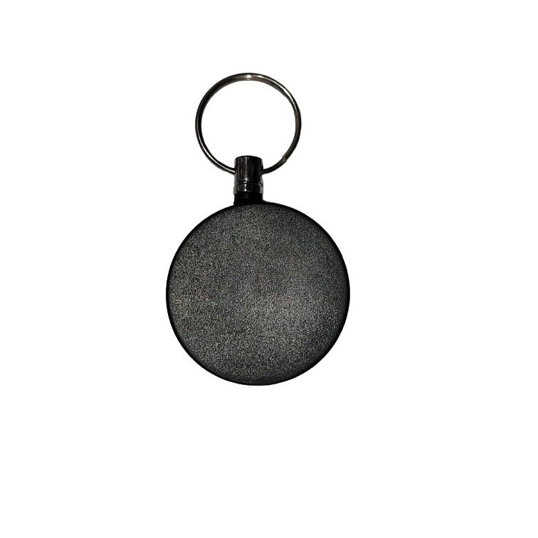 Retractable Badge Reel with Key Ring | Round ID Card Holder | Extendable Pull Reel