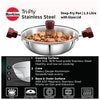Hawkins Tri-Ply Stainless Steel Deep Fry Pan 1.5L (26 cm, 3 mm) with Glass Lid – Induction Compatible | Corporate Gift Essential
