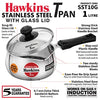 Hawkins Stainless Steel Tpan 1L with Glass Lid – Compact Induction Cookware | Corporate Gift Essential